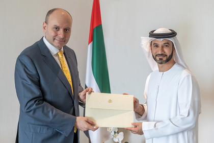 Bulgarian Ambassador presents copy of credentials of to the UAE Acting Assistant Undersecretary for Protocol Affairs